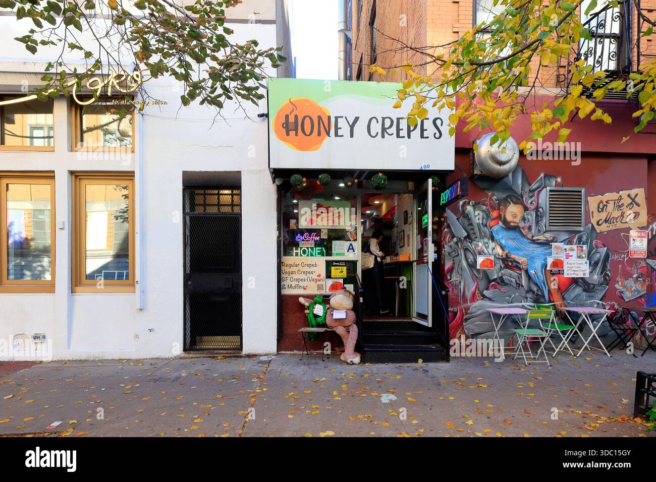 Honey Crepes, 400 E 13th St, New York, New York, New York, New York Stockfoto