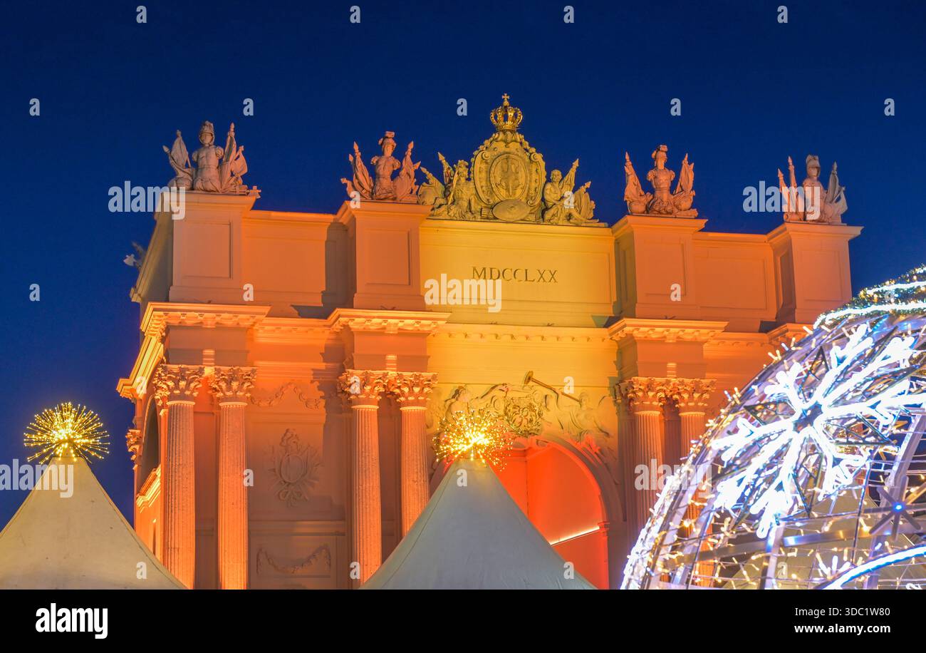 Brandenburger Tor, Luisenplatz, Potsdam, Brandenburg, Deutschland Stockfoto