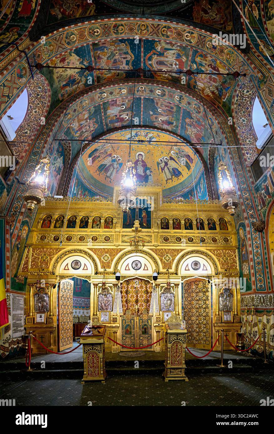 Orthodoxe Kathedrale der Heiligen Peter und Paul, Ikonostase, Konstanta, Rumänien Stockfoto