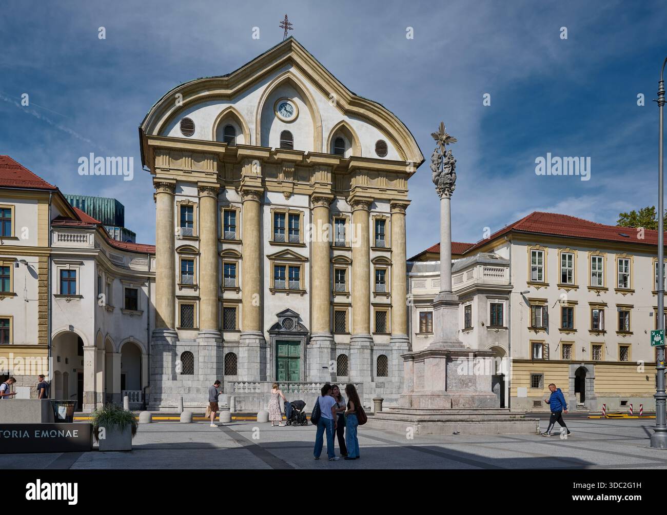 Ursulinen-Kirche der Heiligen Dreifaltigkeit, Ljubljana, Slowenien, Europa Stockfoto
