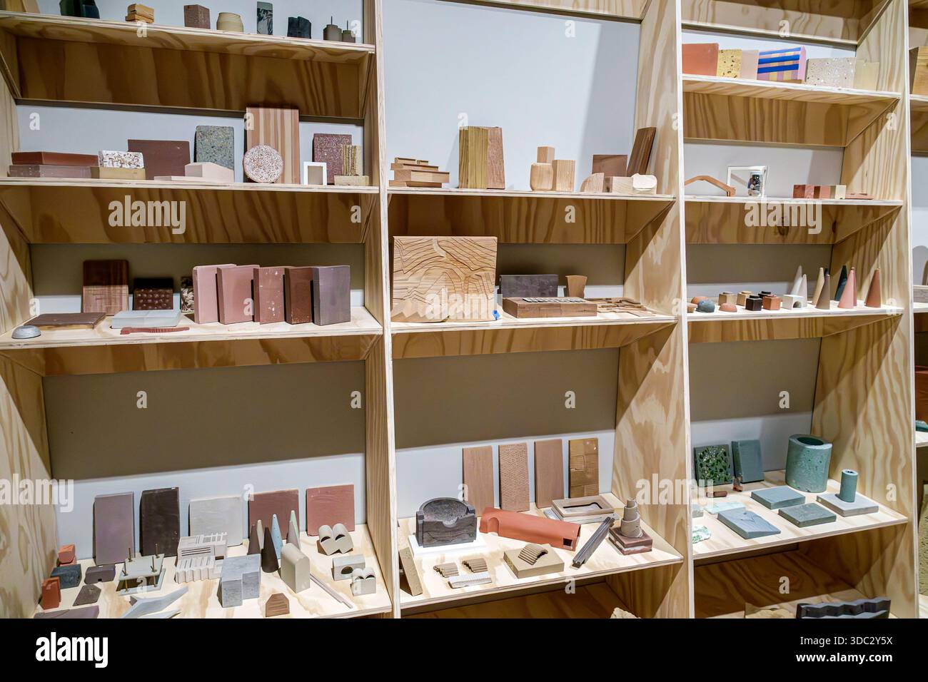 Puebla Mexico, historisches Historico Centro Center, Museo Amparo Geschichtskunstmuseum, Innenausstattung mit Materialien, architektonischen Mustern, usw. Stockfoto