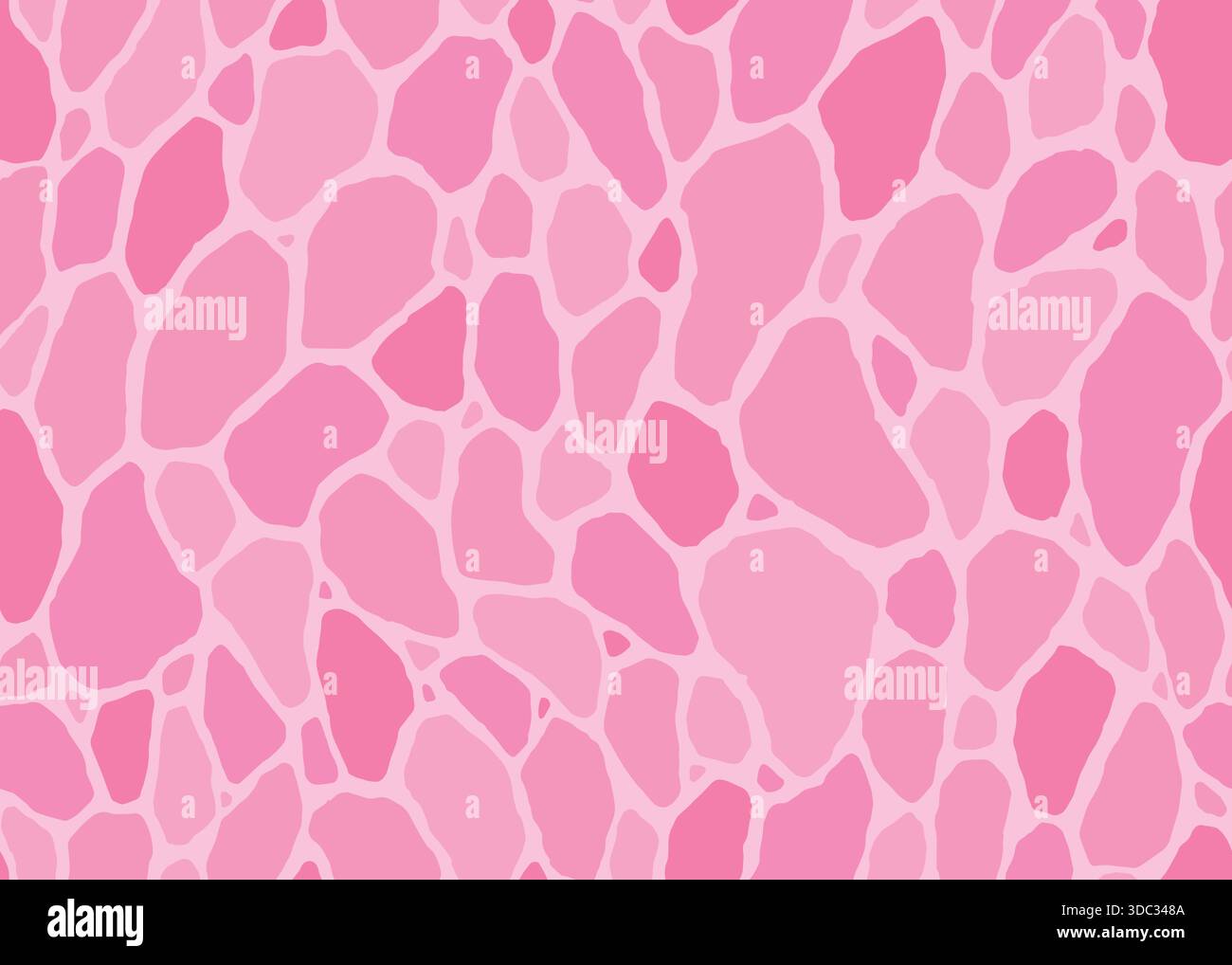 Abstraktes, nahtloses Muster aus rosafarbenem Giraffenleder. Tierdruck Vektor-Illustration Hintergrund. Tierfell Haut Design Illustration für Web, Home d Stock Vektor