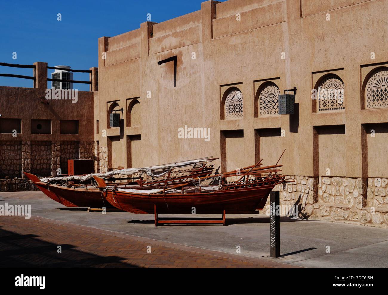 Heritage Village, Dubai, Dubai Emirate, Vereinigte Arabische Emirate Stockfoto