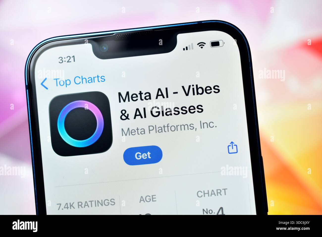 New Delhi, Indien 20 Jäunary 2026:- Meta AI - Vibes & AI Brille Anwendung Stockfoto