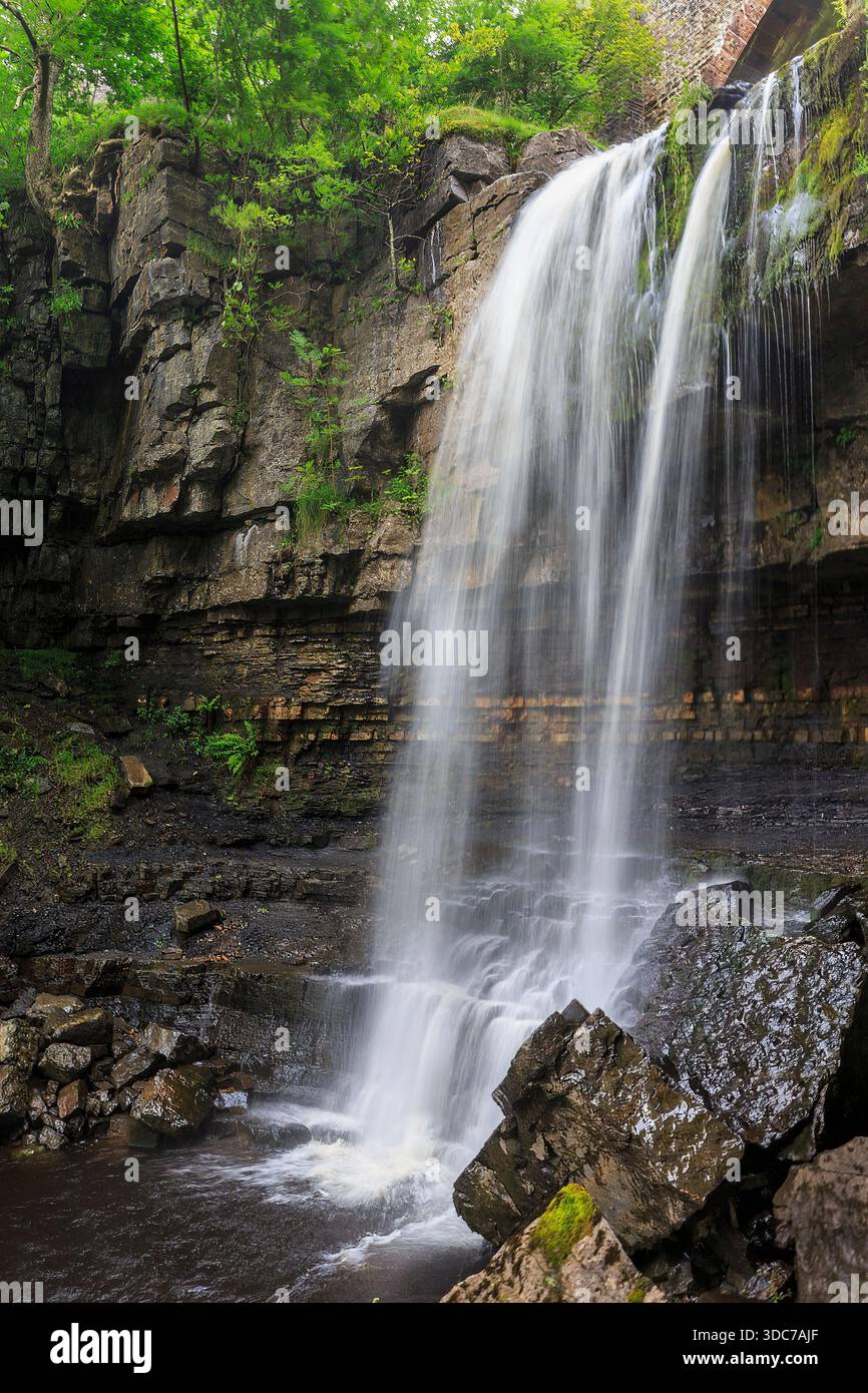 Ashgill Force Wasserfall, Alston, Cumbria, Großbritannien Stockfoto