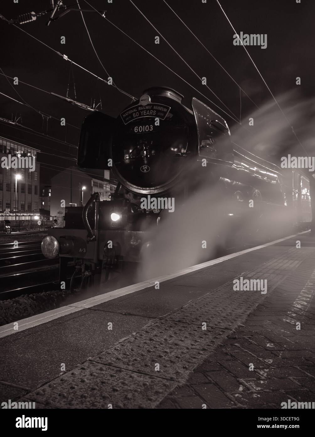 Eine grüne Dampflokomotive - Flying Scotsman 60103 Stockfoto