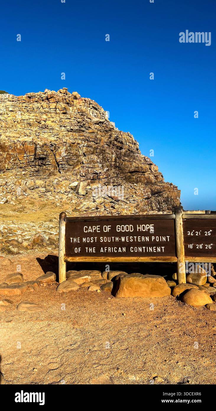 Sehenswürdigkeiten in Südafrika: Das Kap der Guten Hoffnung Stockfoto