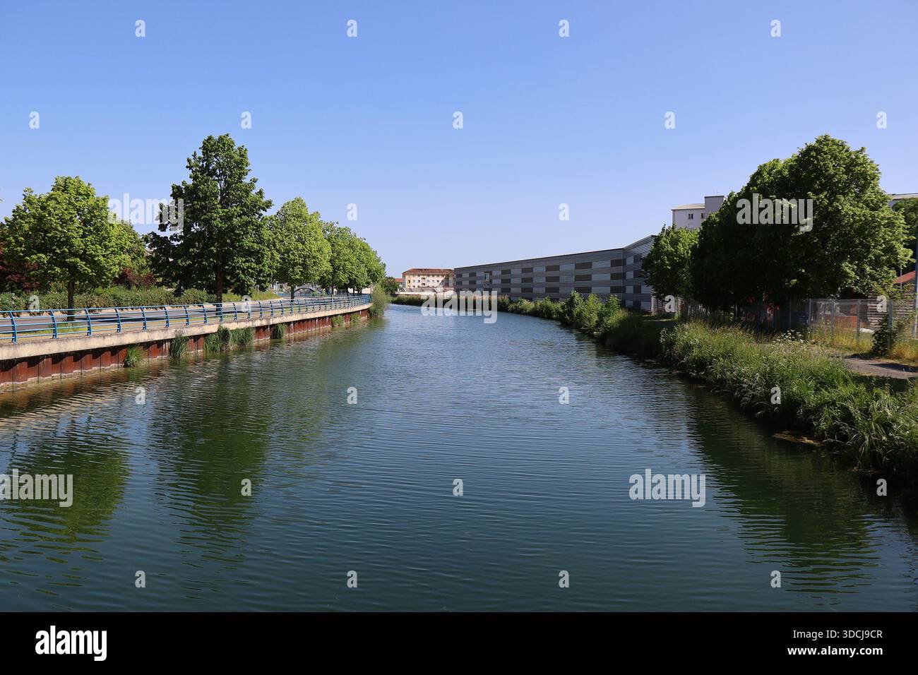 Canal de la Marne au Rhin, Ville de Bar Le Duc, Département de la Meuse, Frankreich Stockfoto