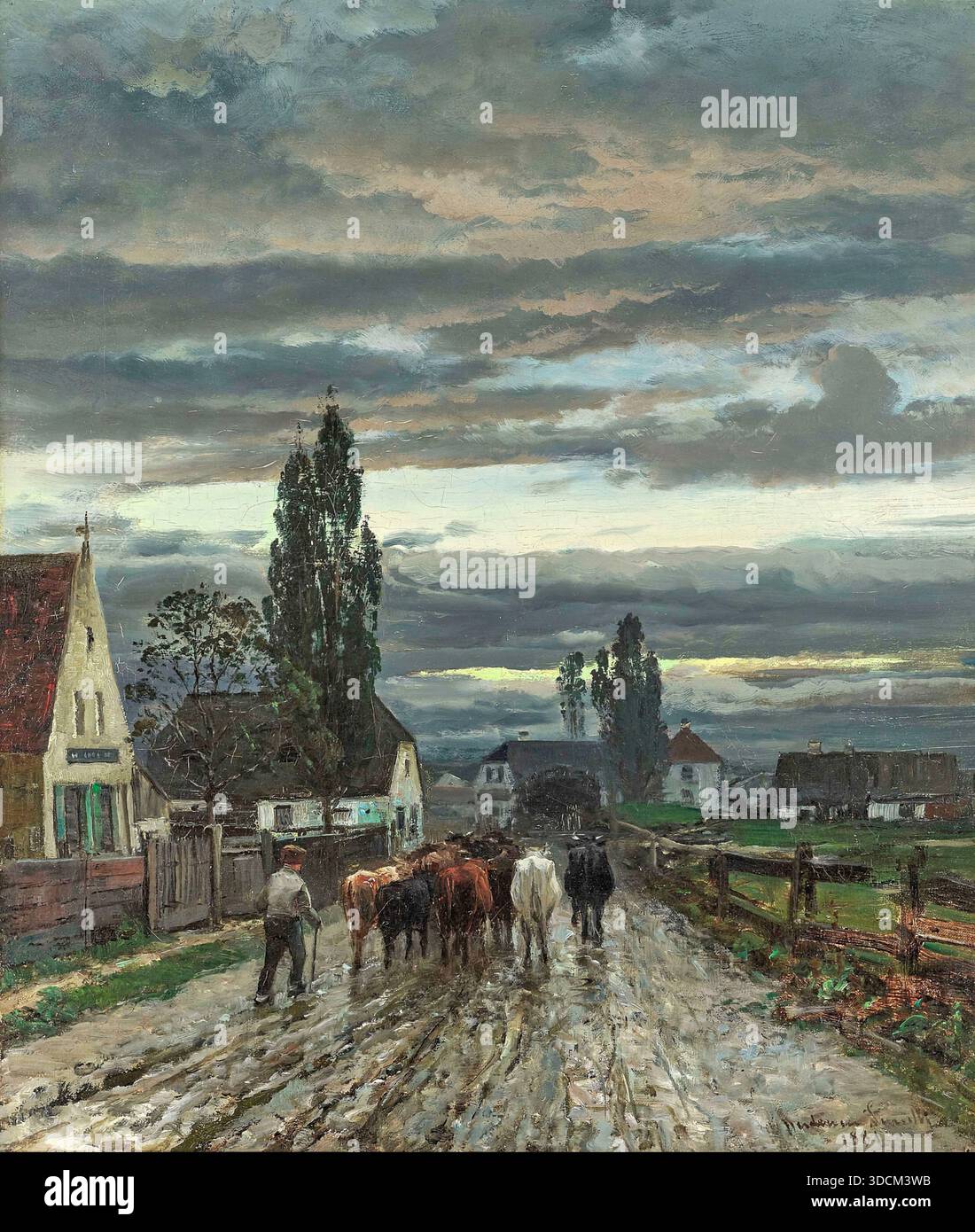 Anders Andersen-Lundby - Straßenszene in Landsberg am Lech Stockfoto