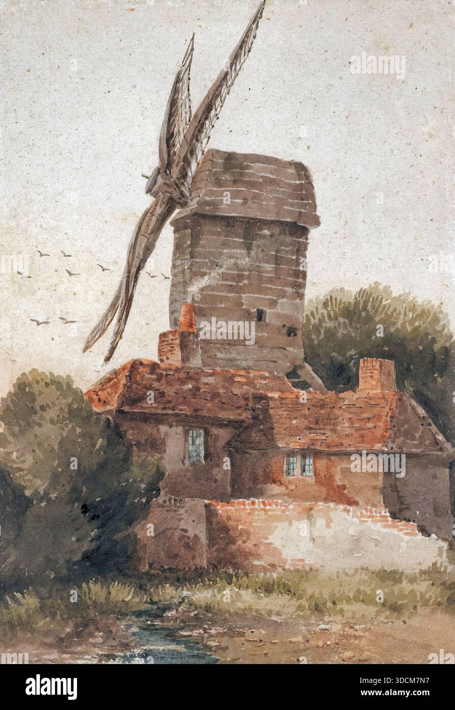 David Cox I - Windmühle Stockfoto