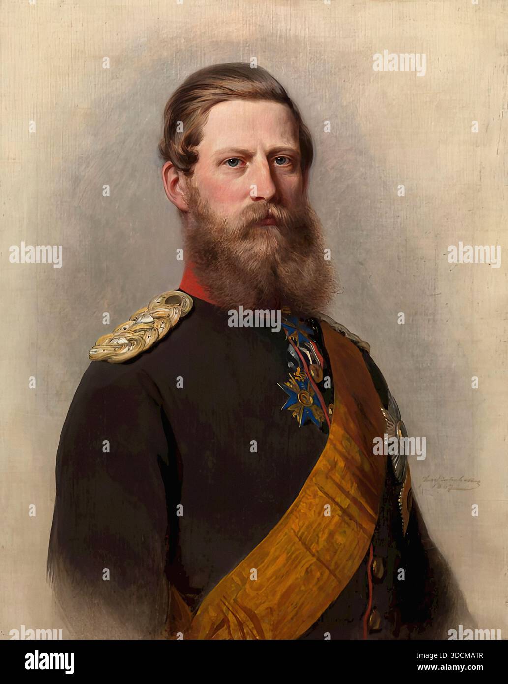 Franz Xavier Winterhalter - Friedrich Wilhelm, Kronprinz von Preußen, später Kaiser Friedrich III. Von Deutschland 1 Stockfoto