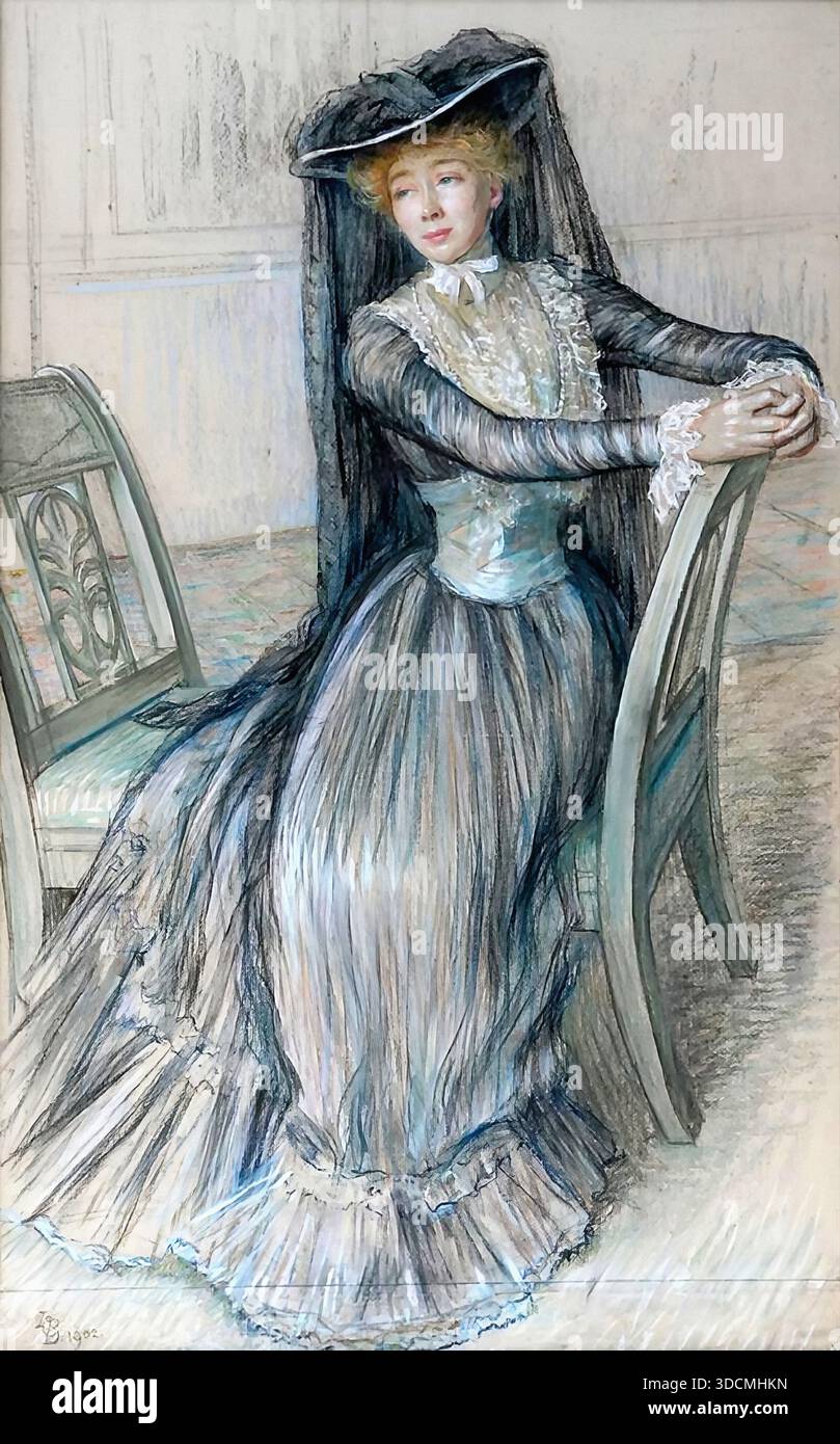 Marie Louise Breslau - Porträt einer Dame Stockfoto