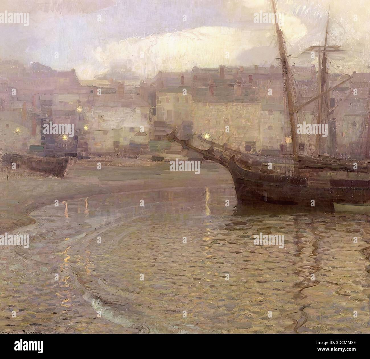 Sir John Arnesby Brown - der Hafen Stockfoto