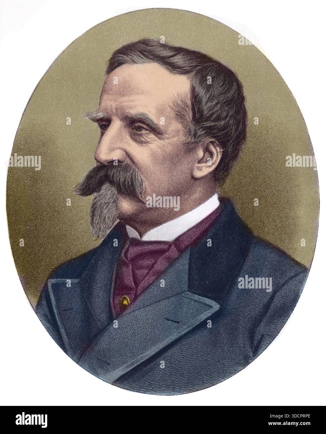 Henri d'Orleans, Herzog d'Aumale, vierter Sohn von Louis Philippe, König von Frankreich - (1822-1897) Stockfoto