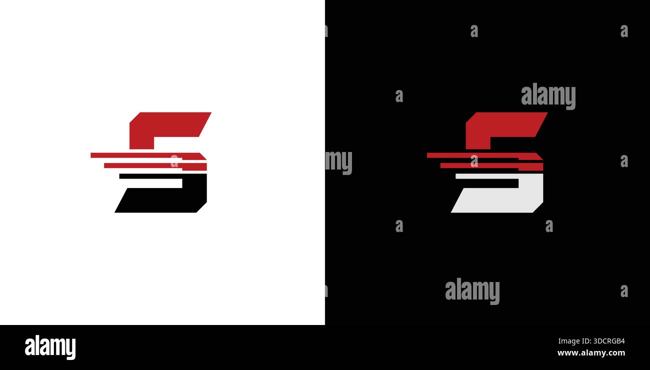 Das Design des Fast S-Logos ist modern und einzigartig Stock Vektor