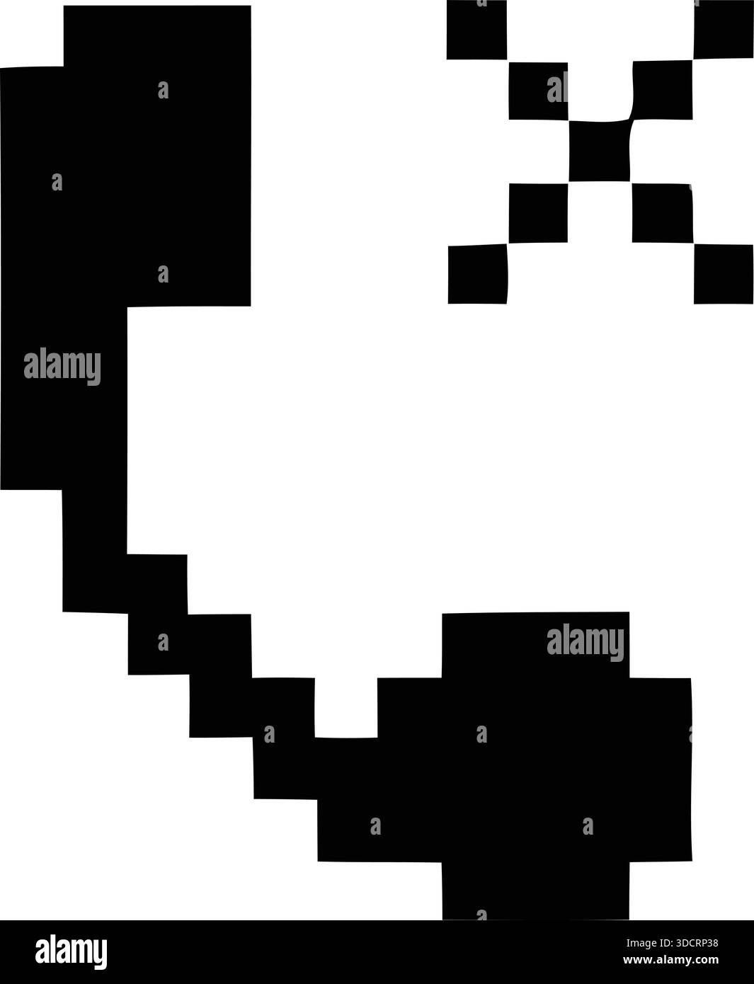 Eine einfache schwarze Silhouette eines klassischen Telefonhörers, die Kommunikation und Konnektivität veranschaulicht Stock Vektor