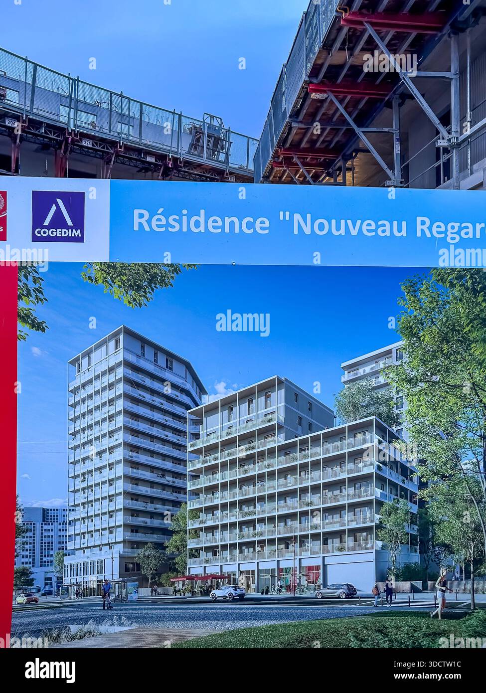 Villejuif, Frankreich, Neue Wohnungsbaustelle Frankreich, Campus Grand Parc, Cogedim Corporation Stockfoto