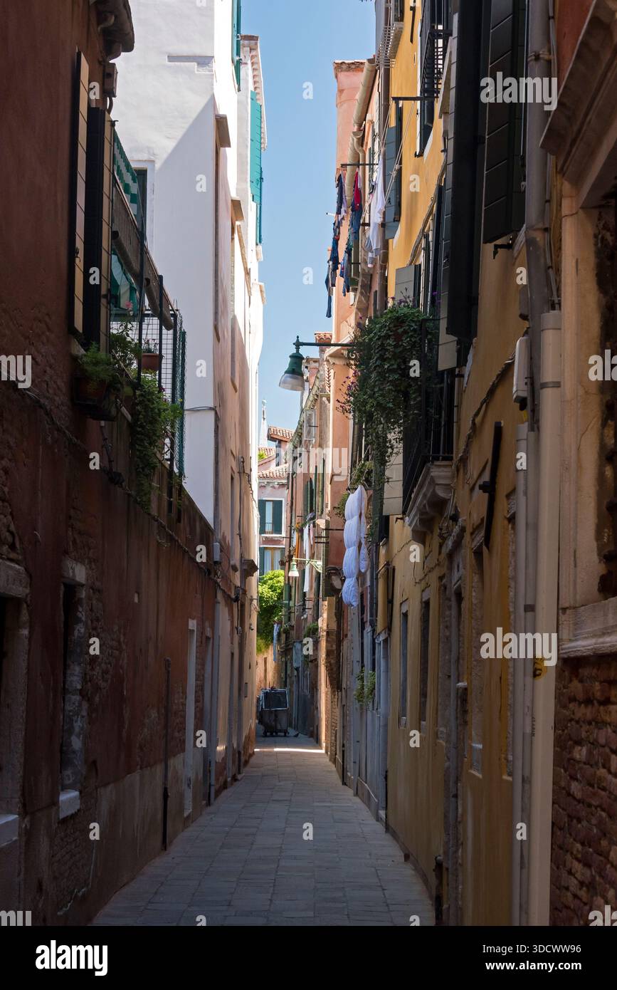 Ventian Kanäle und Straßen. Venedig, Italien Stockfoto