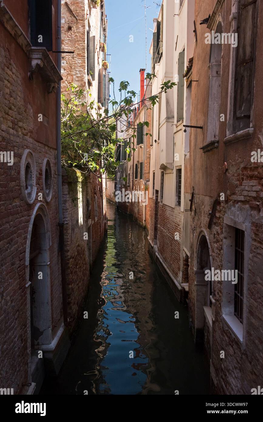 Ventian Kanäle und Straßen. Venedig, Italien Stockfoto