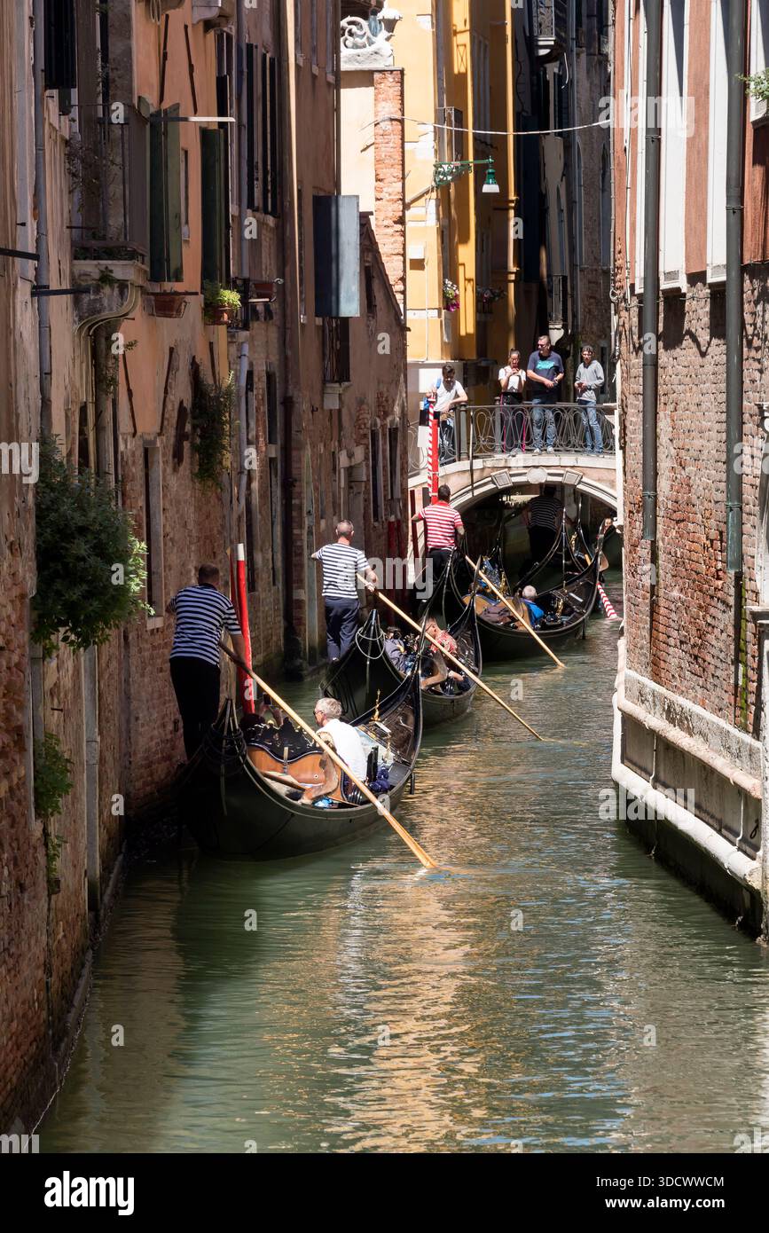 Ventian Kanäle und Straßen. Venedig, Italien Stockfoto
