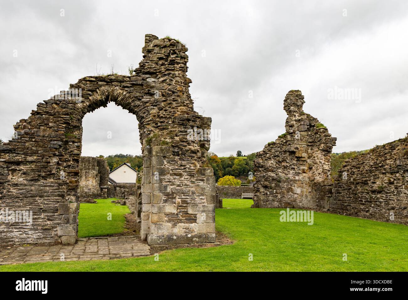 Ruinen der Sawley Abbey in der Nähe von Clitheroe im Ribble Valley, Lancashire, England, Großbritannien Stockfoto