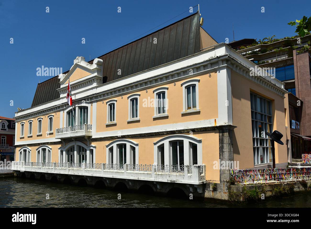Die alte Kapitäne, Sitz der Gemeindeversammlung der Stadt Aveiro in Portugal Stockfoto