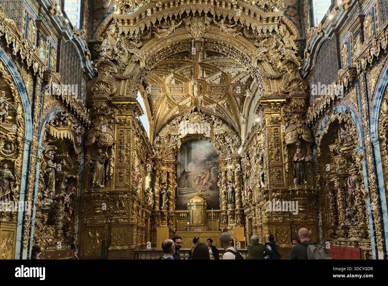 PORTUGAL, PORTO, 22.09.2023. Herz der Kirche Sainte Claire in Porto, fotografiert von Sebastien Pignol. PORTUGAL, PORTO, 22.09.2023. Coeur de l e Stockfoto