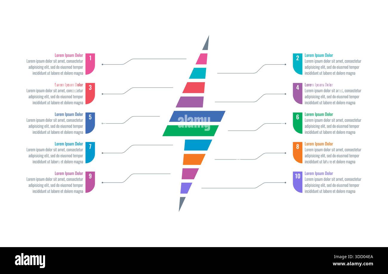 Jahresbericht, Infografik-Vorlage für Zeitschriften, Infografik-Vorlage für Unternehmen, Bildung, Wissenschaft. Infografik Stockfoto