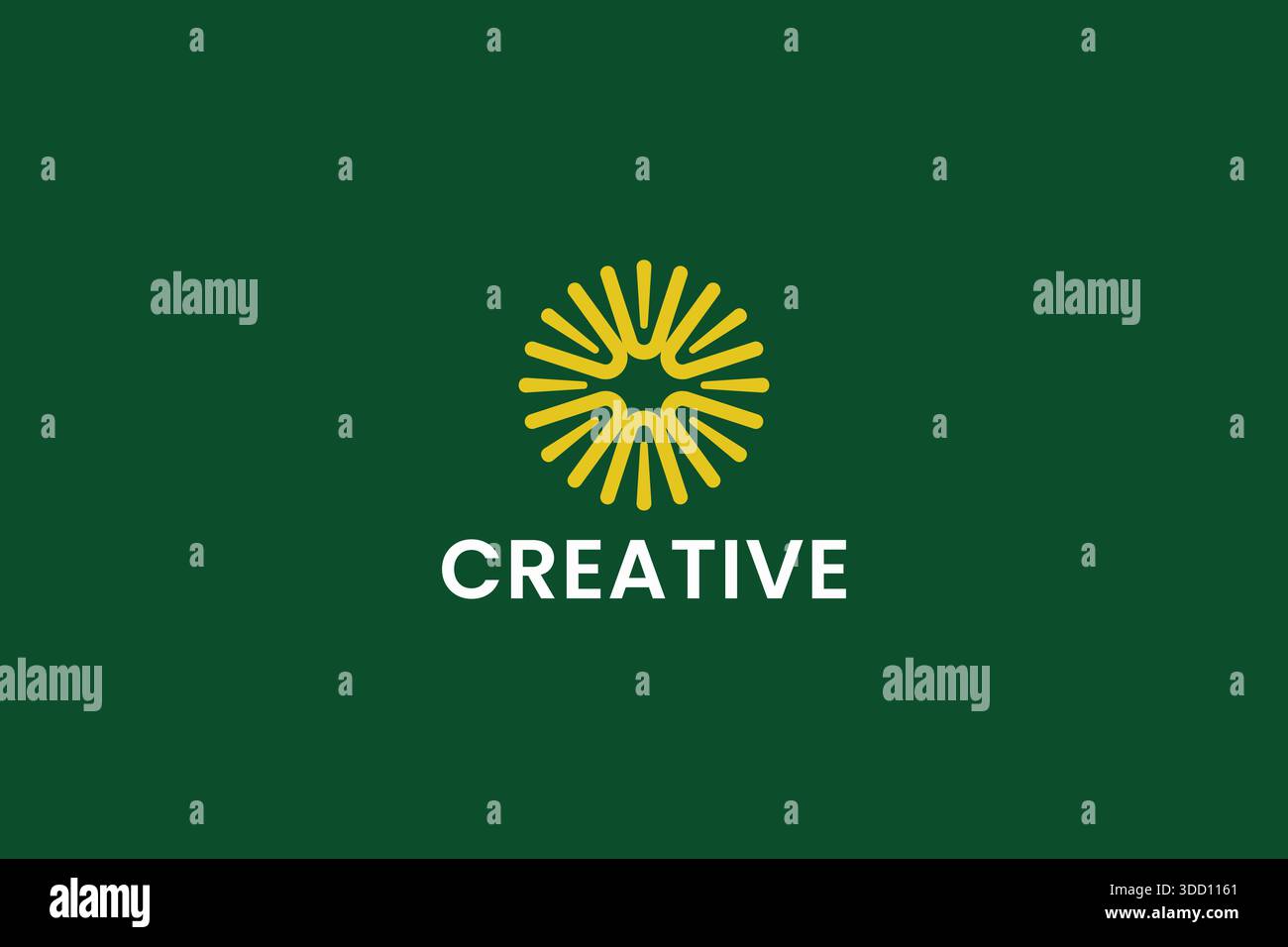 Abstrakt Creative Starburst Markenidentität Minimalistisches Modernes Fun-Logo Stock Vektor