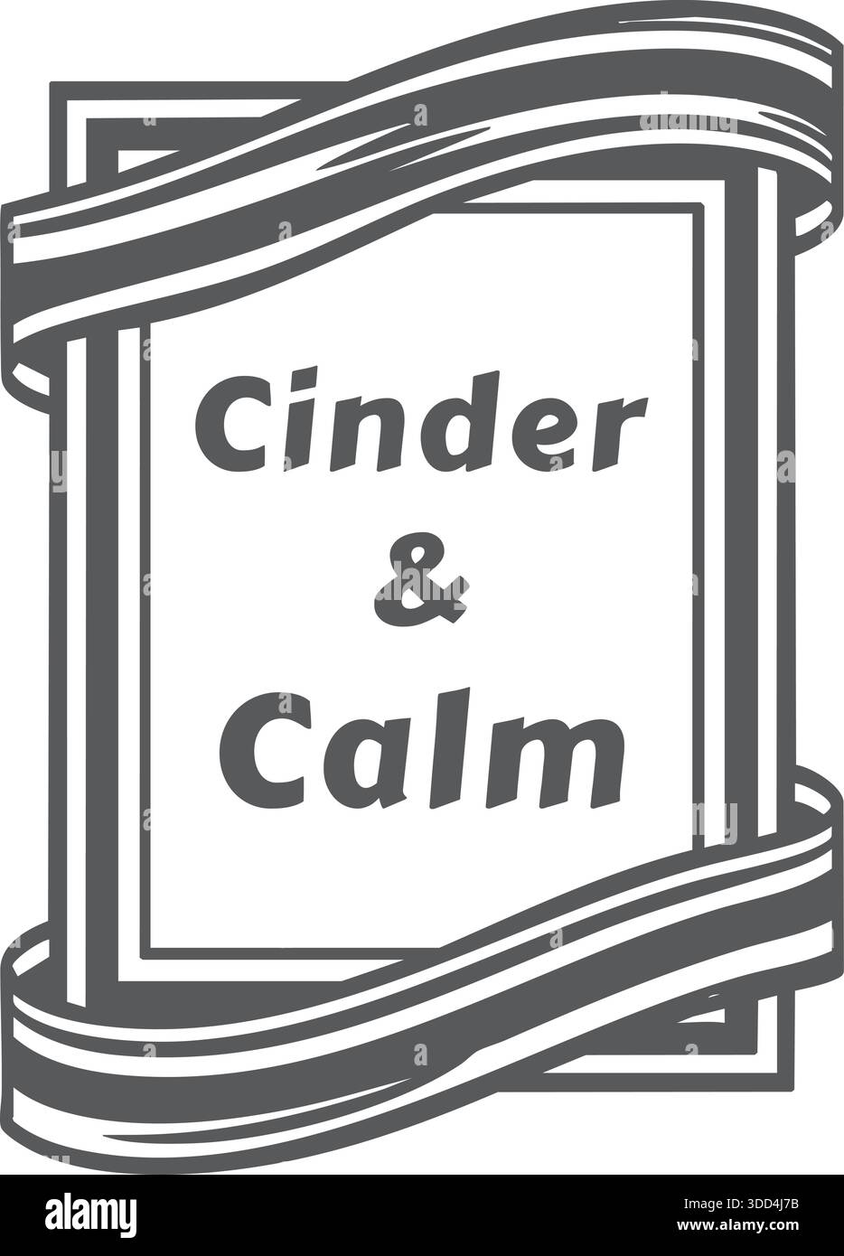 Ein deutlicher schwarz-weißer Hinweis mit eckigen Klammern, die die Wörter wichtige Informationen hervorheben. Stock Vektor