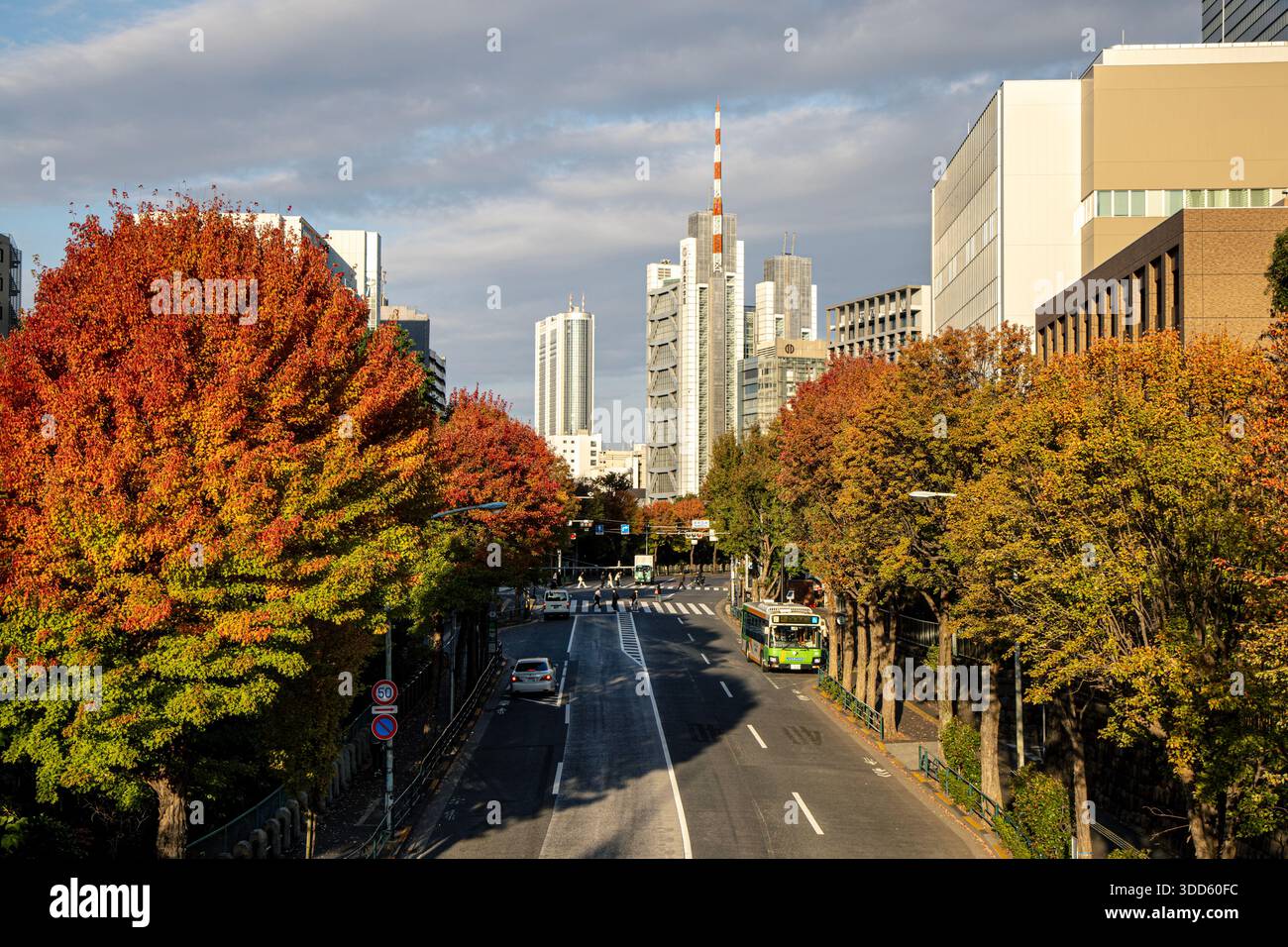 Blick auf die Gegend von Ochanomizu von der Hijiri-Brücke, Chiyoda-Stadt, Tokio, Japan Stockfoto