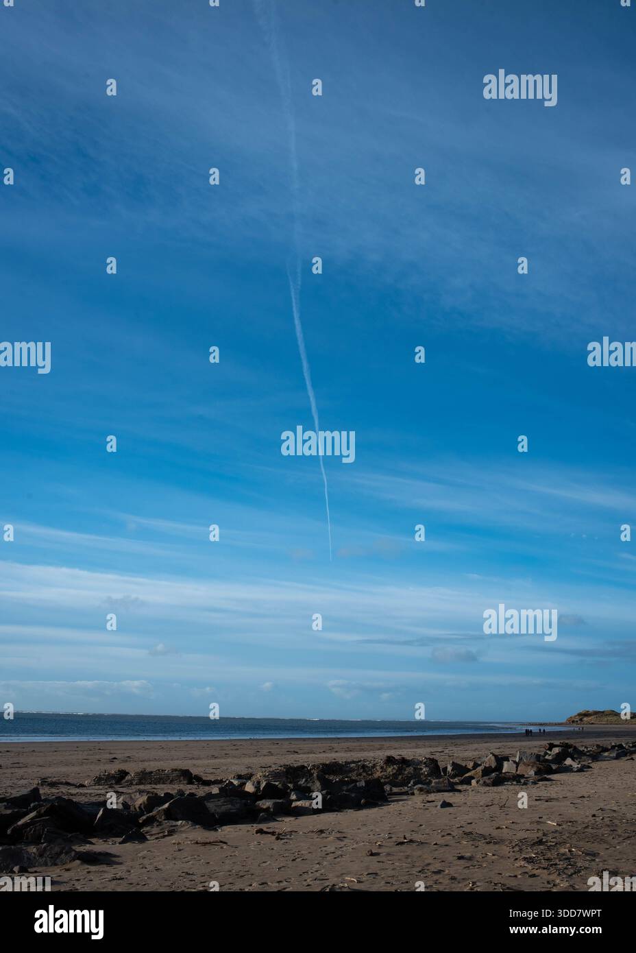 Crow Point Landschaft im Winter - Dezember 2025, North Devon Stockfoto