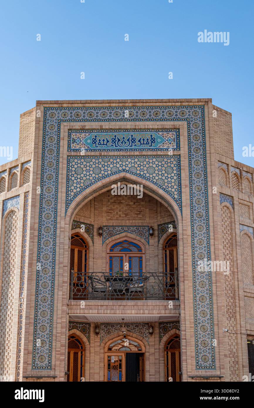 Café-Bar in Samarkand mit persischem Stil Stockfoto