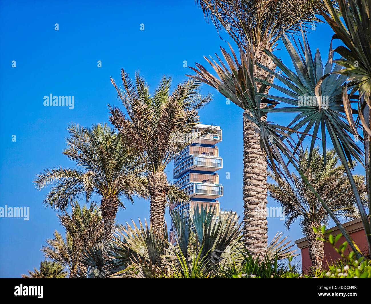 Atlantis The Royal - Luxusresort in der Ferne auf Palm Jumeirah, Dubai Stockfoto