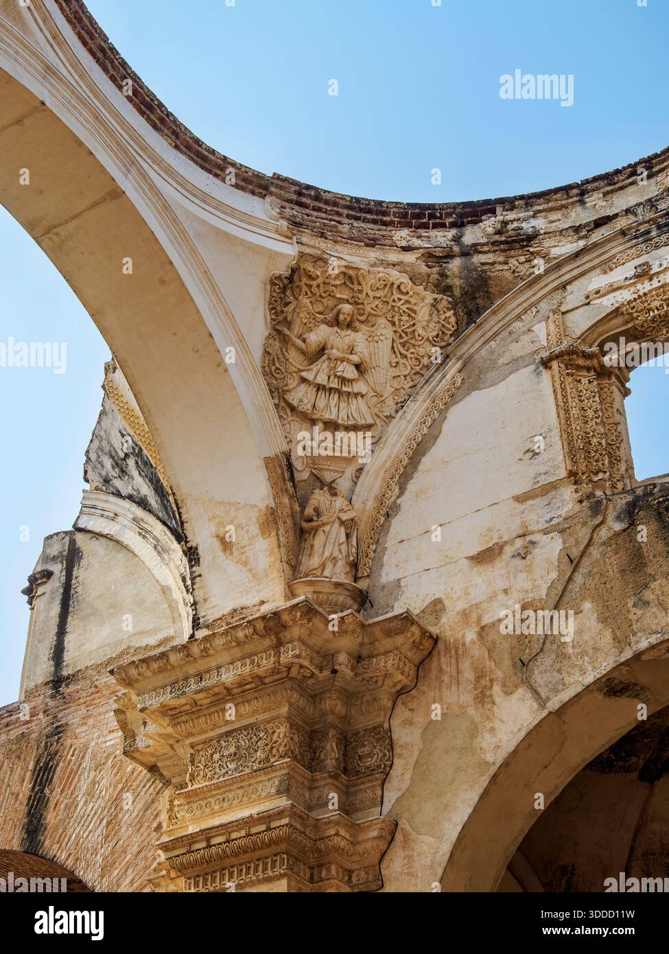 Ruinen Der Alten Primatenkathedrale, Antigua Guatemala, Sacatepequez Department, Guatemala Stockfoto