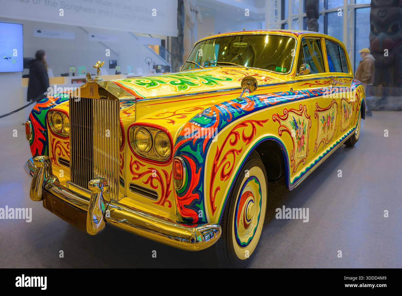 John Lennon's Painted Rolls Royce Car, Royal British Columbia Museum, Victoria, British Columbia, Kanada Stockfoto