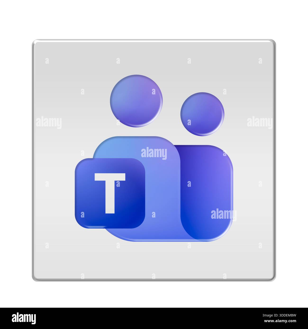 Microsoft Teams Markenlogo Stockfoto