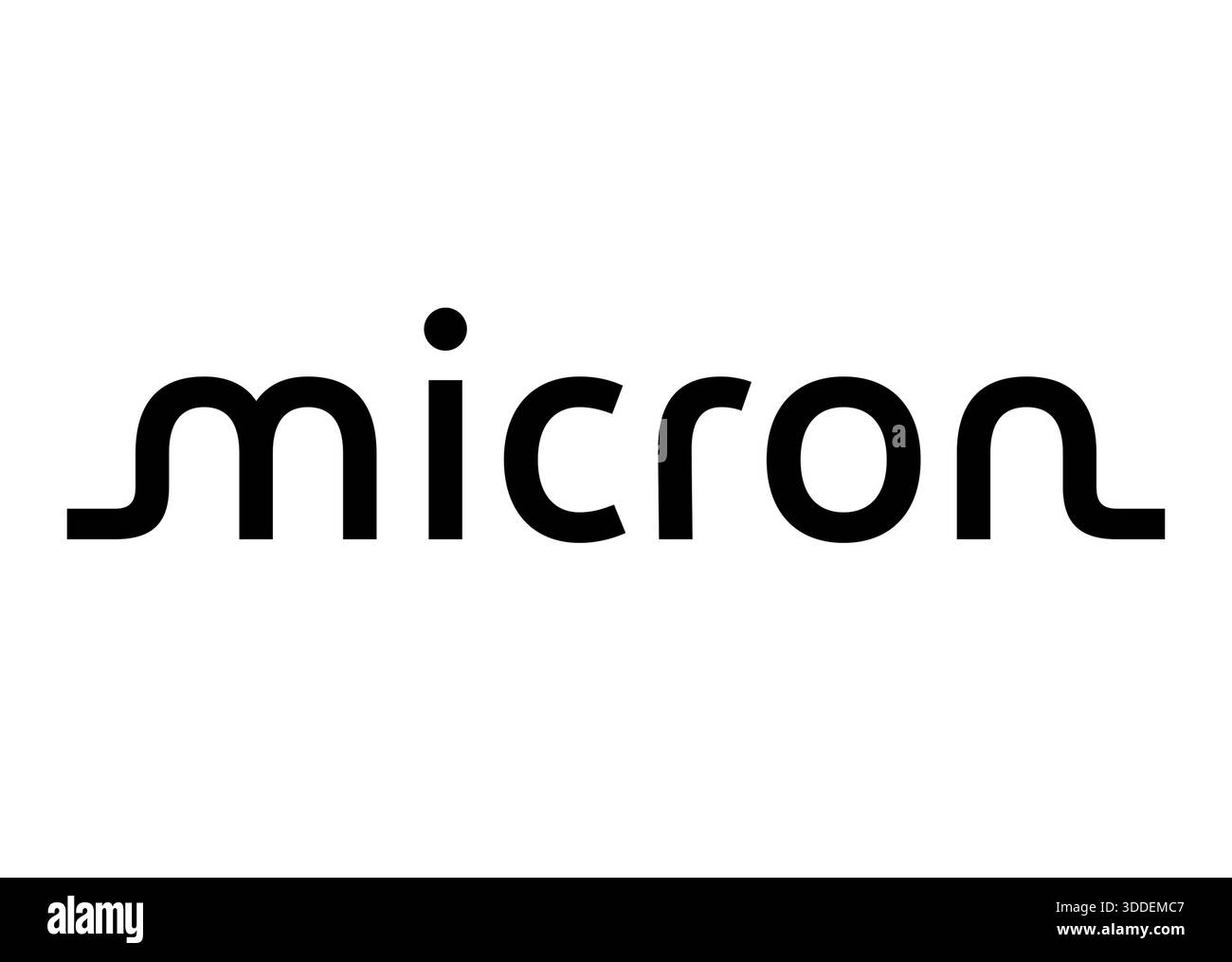 Mikron-Logo Stockfoto