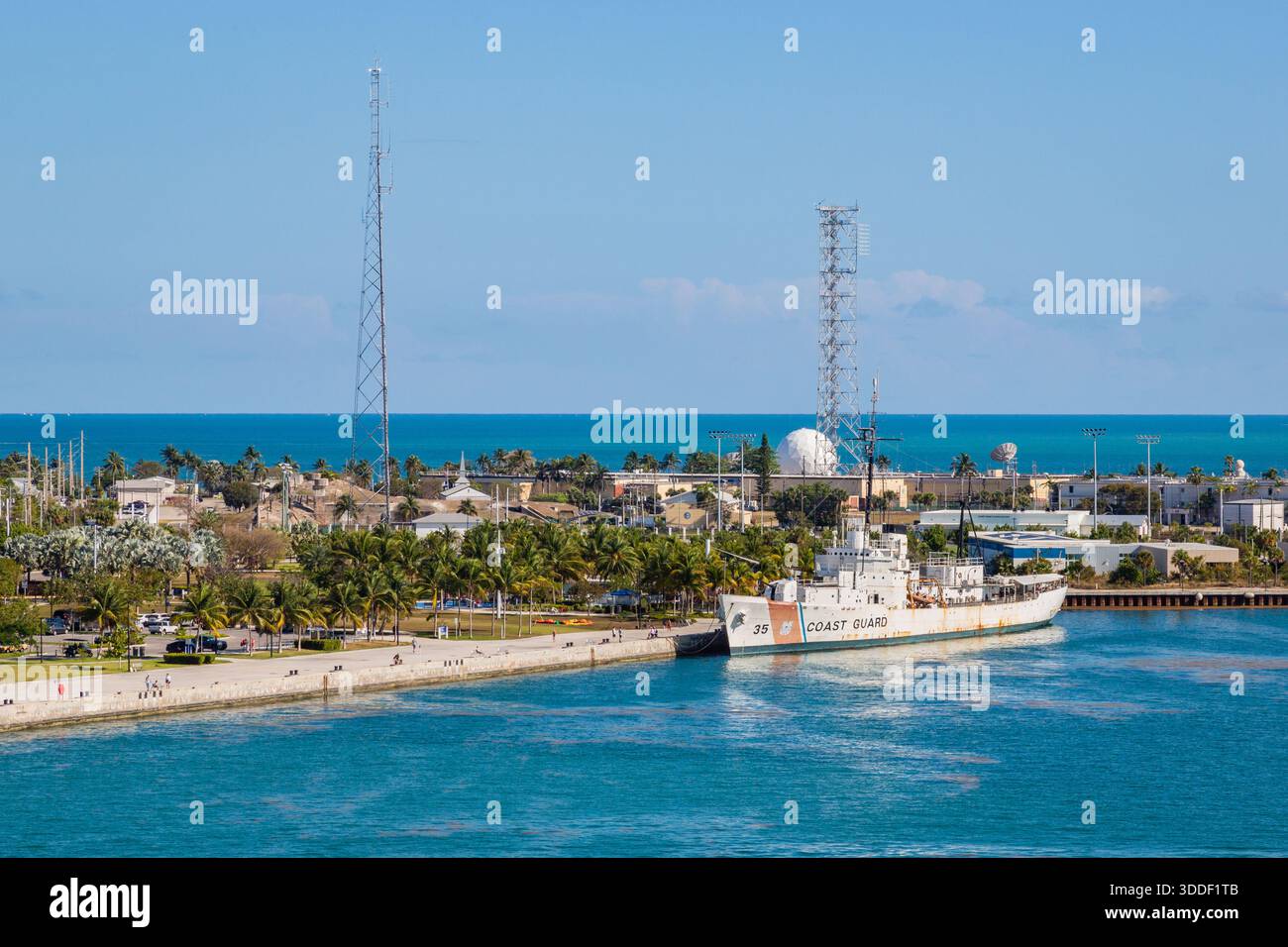 Blick auf Key West Florida ariel Stockfoto