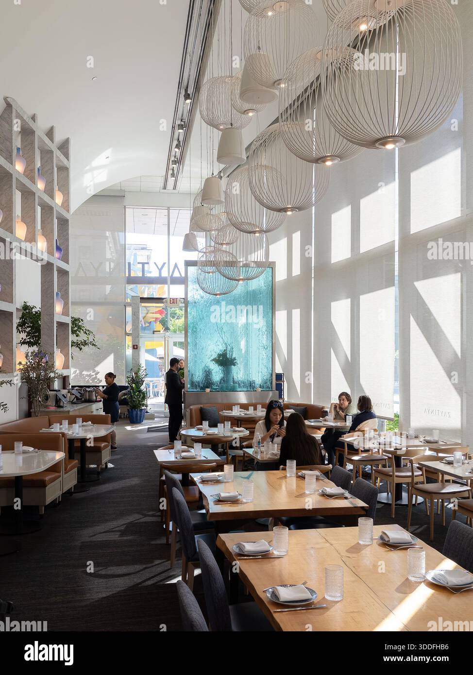 Interieur des Restaurants Stockfoto