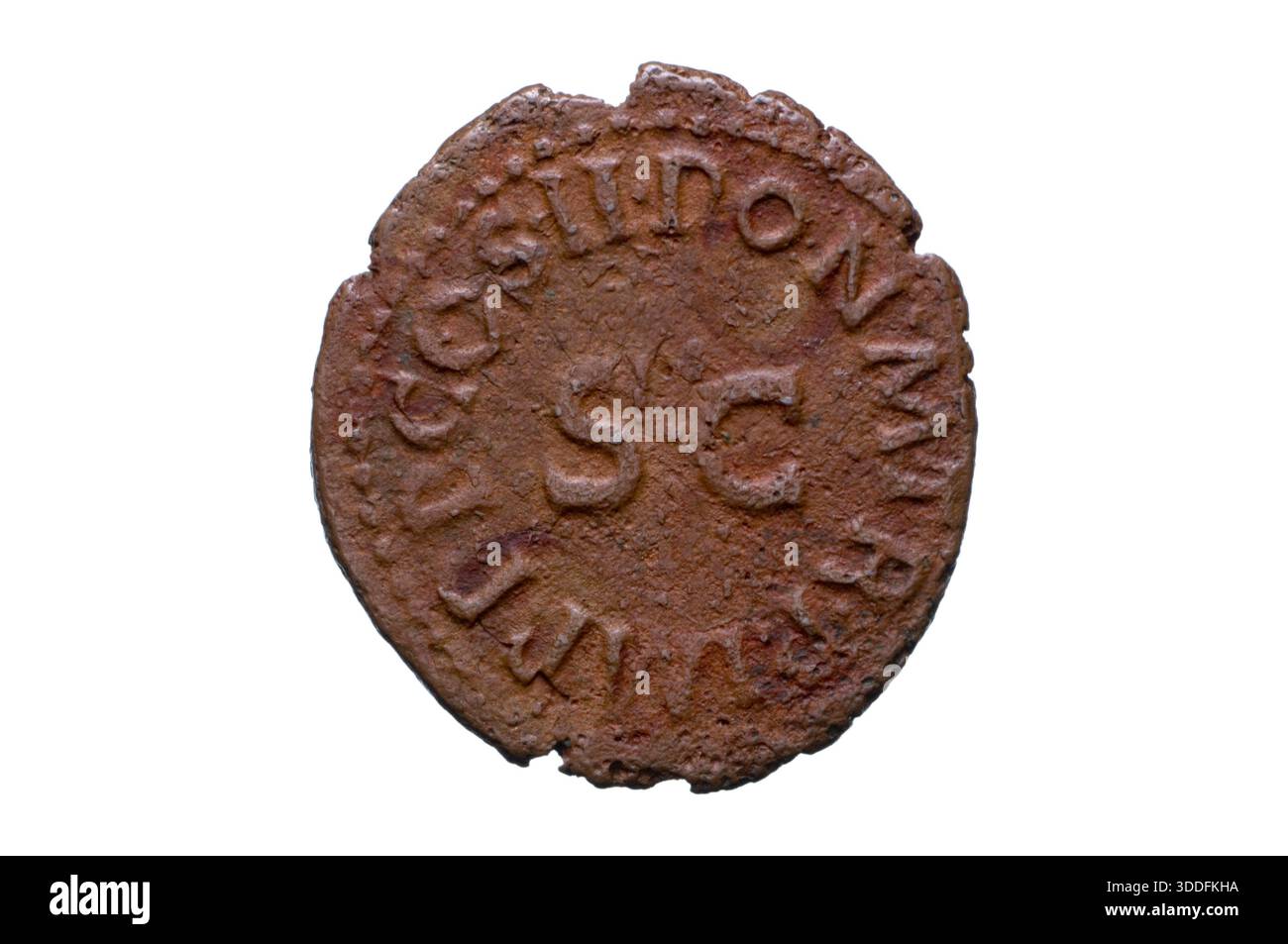 Römische Quadrans des Kaisers Claudius Stockfoto