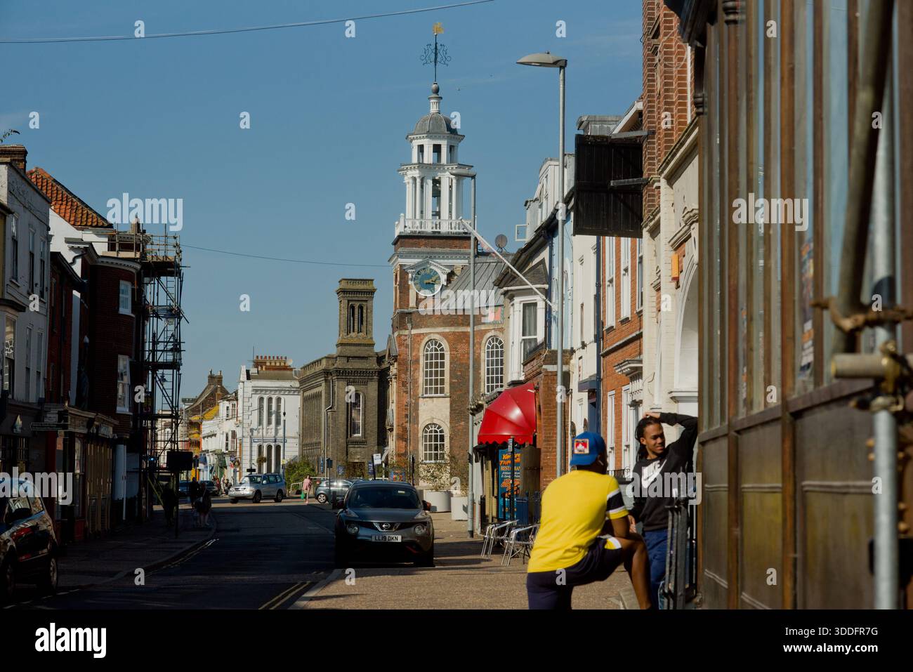 Besucher der Great Yarmouth Promenade. Stockfoto