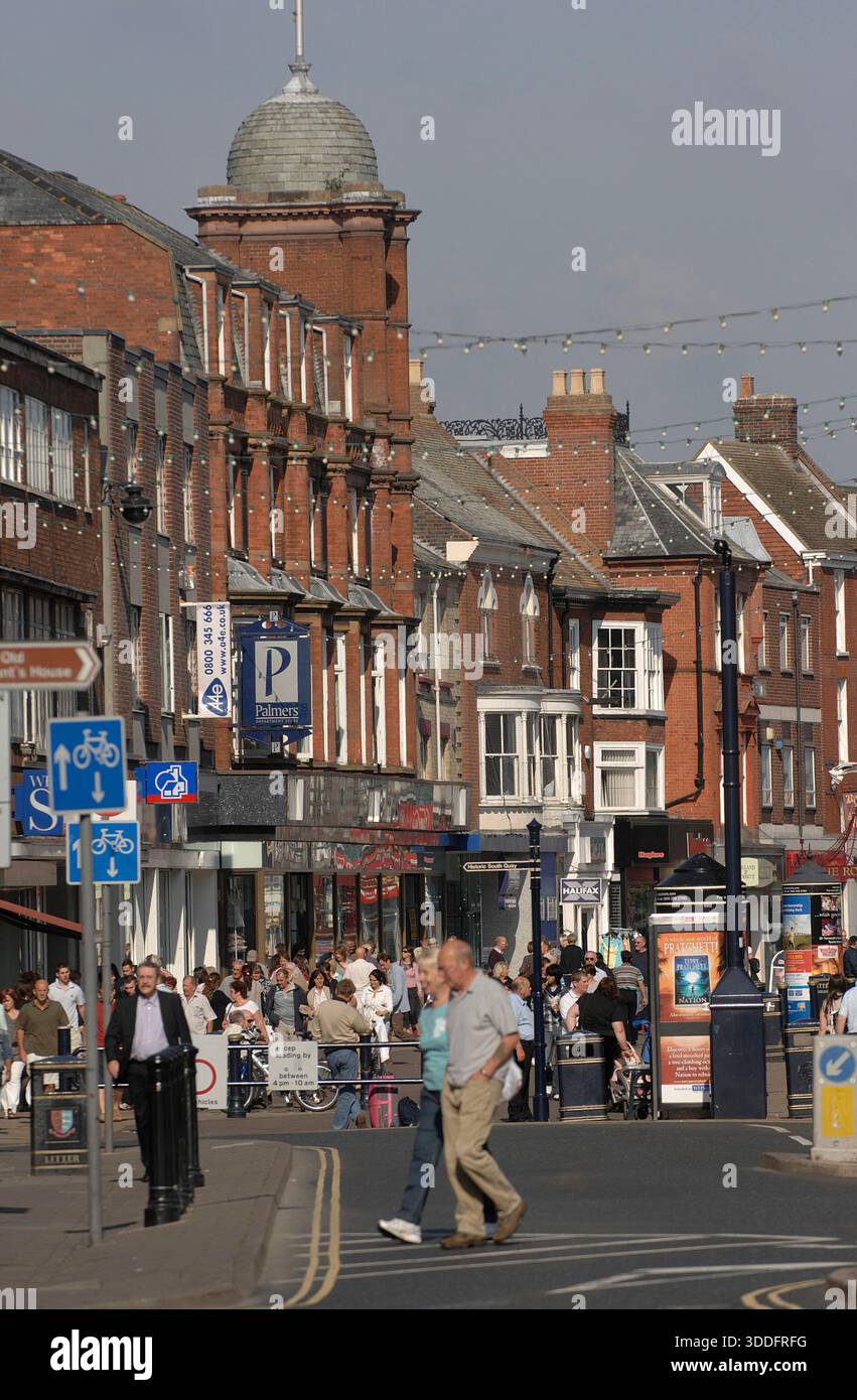 King Street, Great Yarmouth, Norfolk, Großbritannien, 2008. Stockfoto