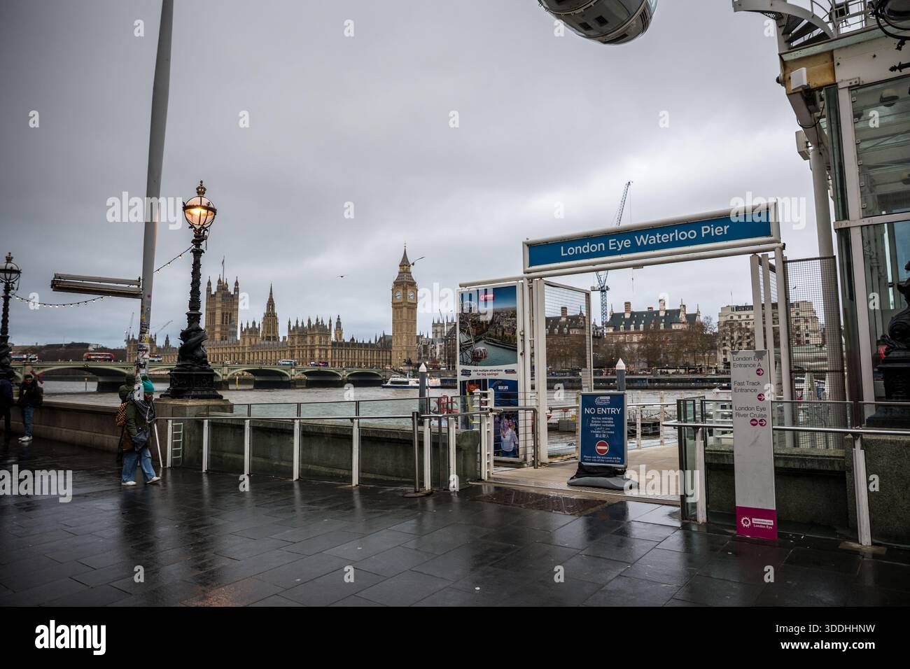 Blick auf den Palast von Westminster Stockfoto