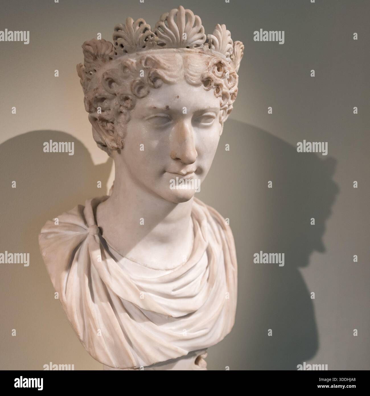 Statue von Agrippina, der Mutter von Nero, Ashmolean Museum, Oxford, Großbritannien Stockfoto