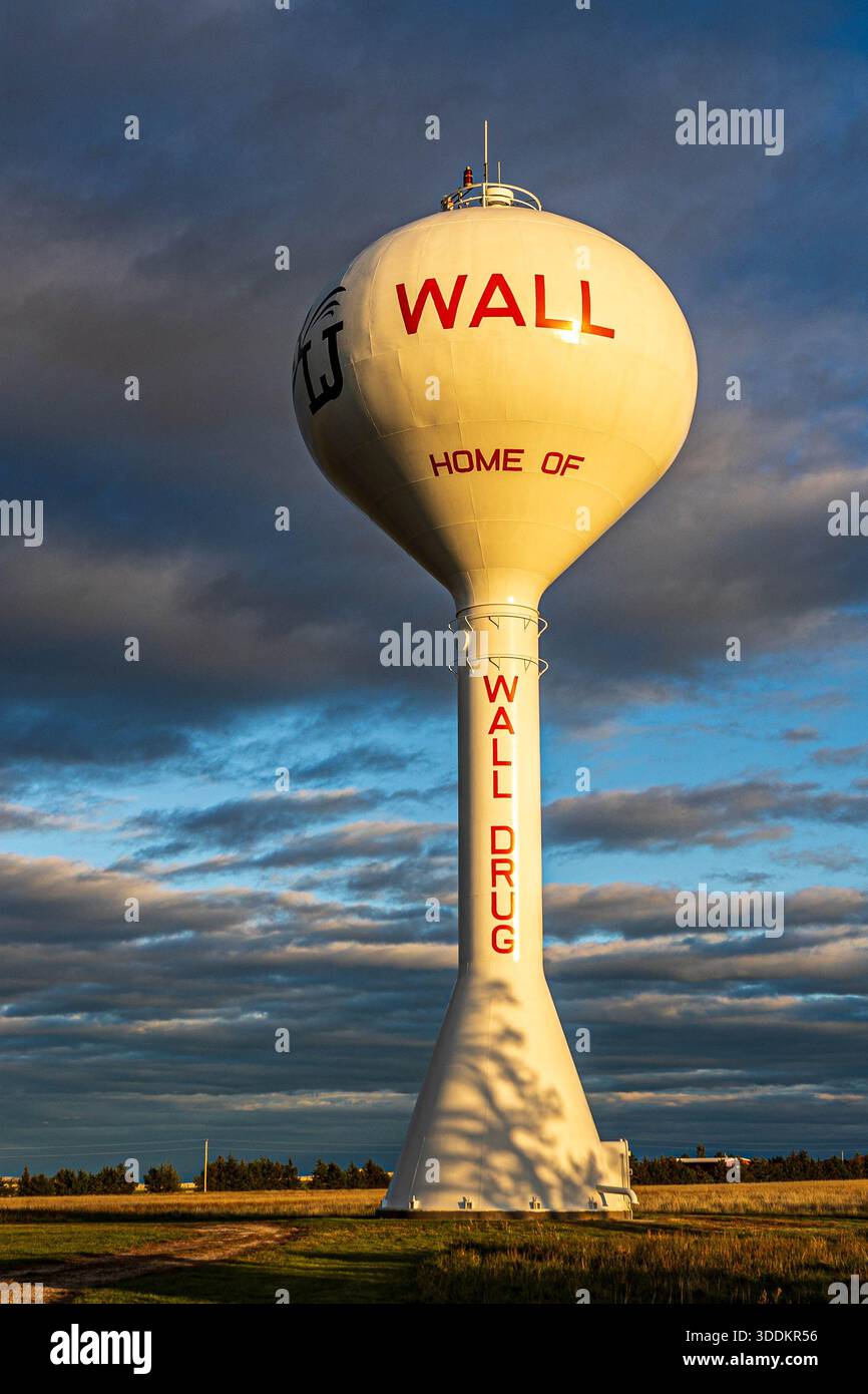Wall South Dakota Wasserturm. Stockfoto