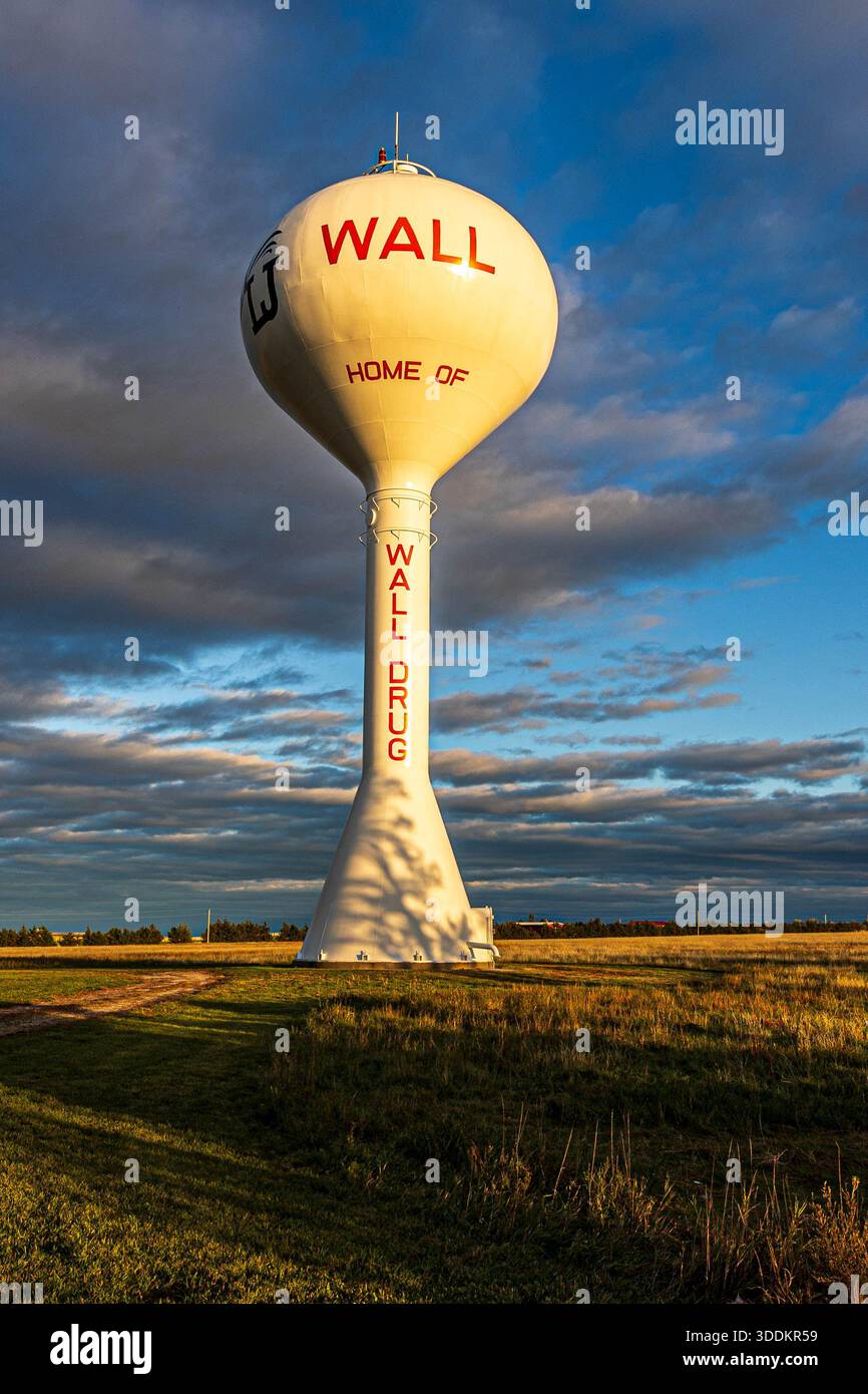Wall South Dakota Wasserturm. Stockfoto