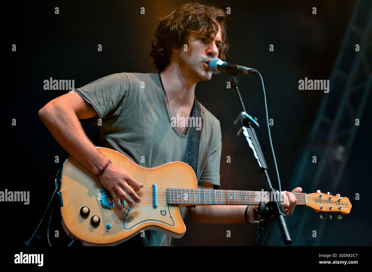 Jack Savoretti, V2015, Hylands Park, Chelmsford, Essex, Großbritannien - 23. August 2015 Stockfoto