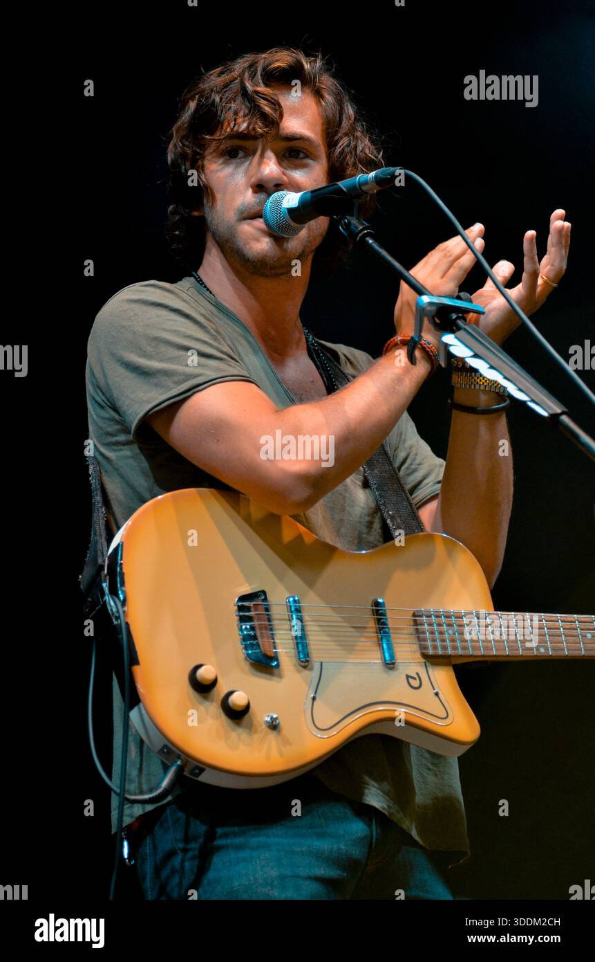 Jack Savoretti, V2015, Hylands Park, Chelmsford, Essex, Großbritannien - 23. August 2015 Stockfoto