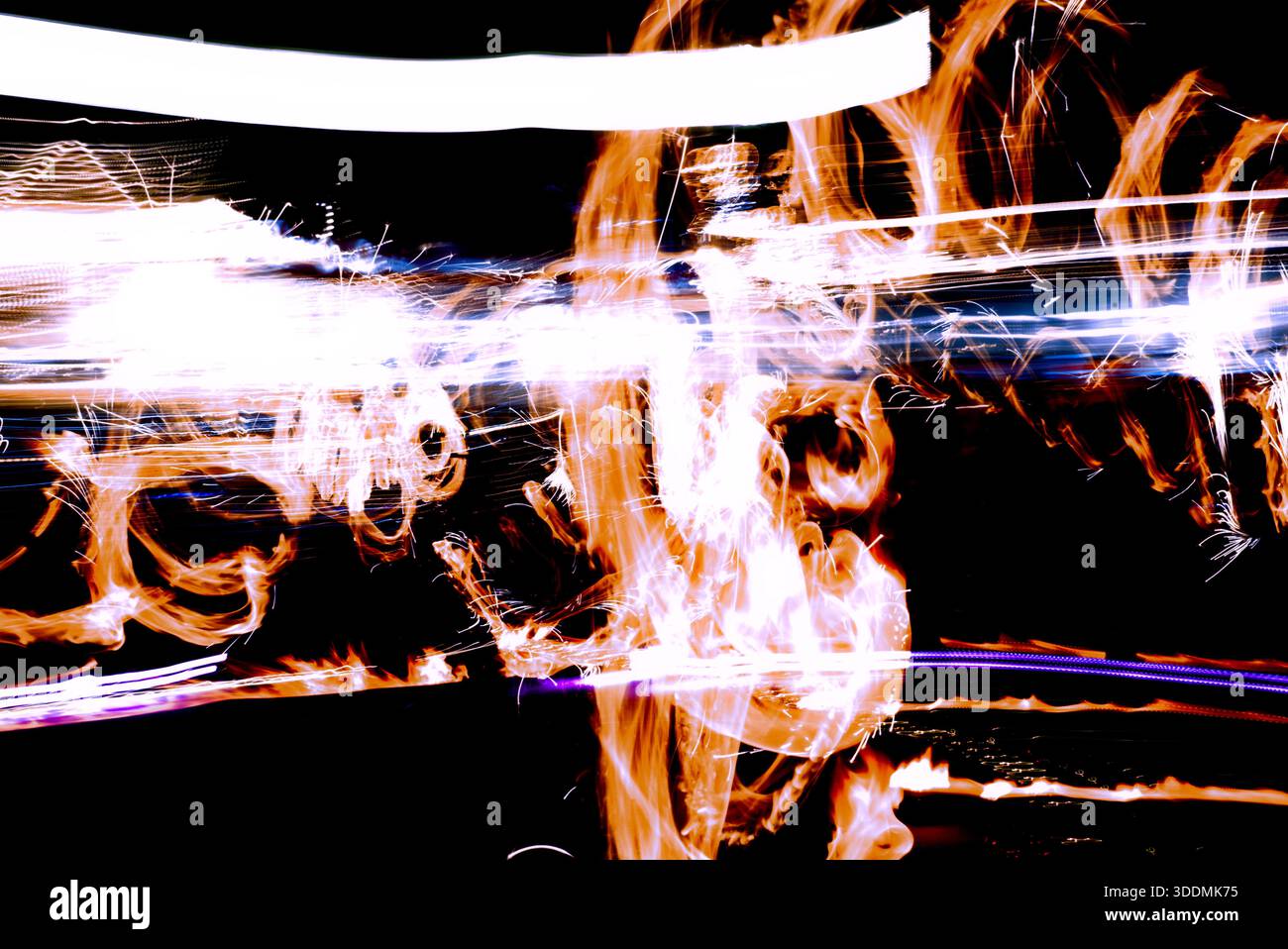 Feuer macht eine abstrakte Tapete Stockfoto